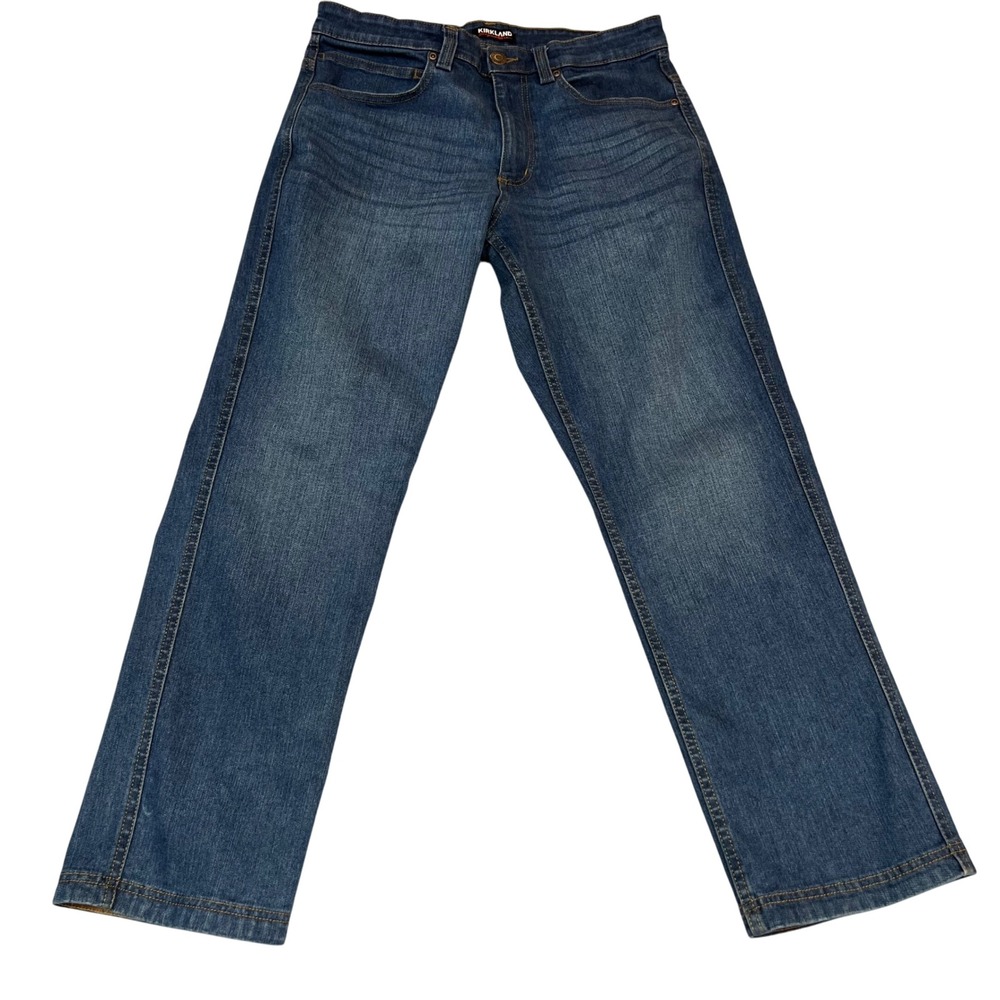 Kirkland Signature‎ Men's Blue Denim Jeans Straight Leg 32x29